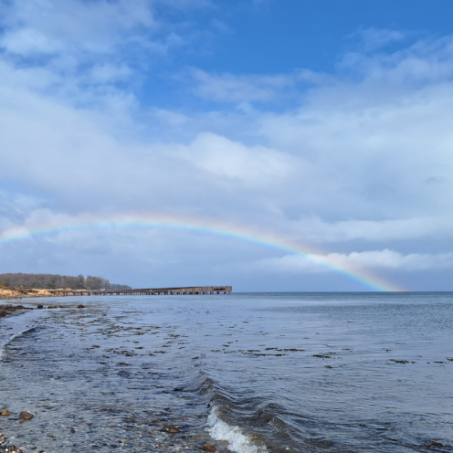 Regnbue over Nordborg Pier - SPOR