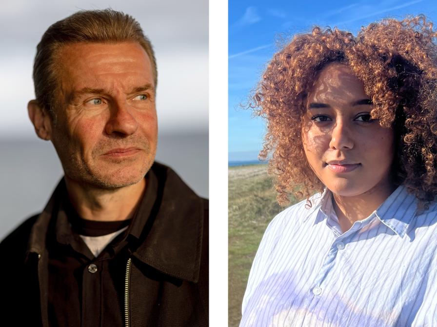 Portræt af Hans Karup og Nana Fatou